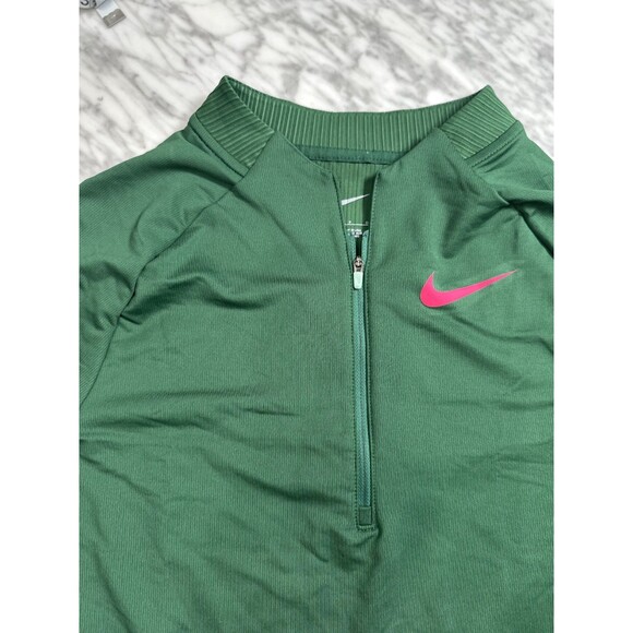 Nike Pro Elite Team Running Half Zip Top Made In USA DR5234-341 women Small NEW - Picture 4 of 8